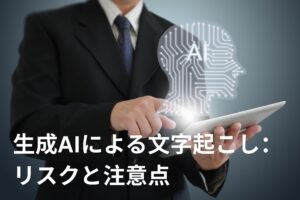 生成AIによる文字起こし：リスクと注意点